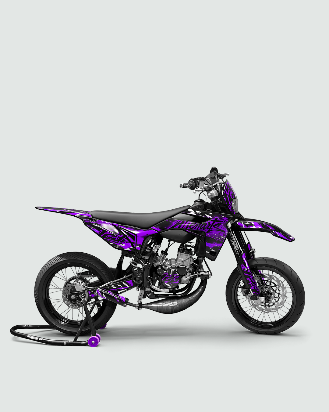ROGUE - Kit deco SHERCO 50cc - Violet — vue de côté