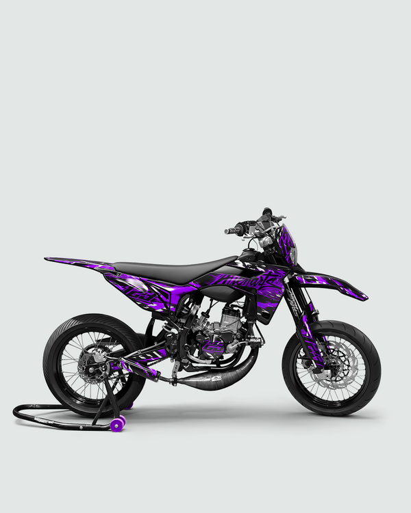 ROGUE - Kit deco SHERCO 50cc - Violet — vue de côté