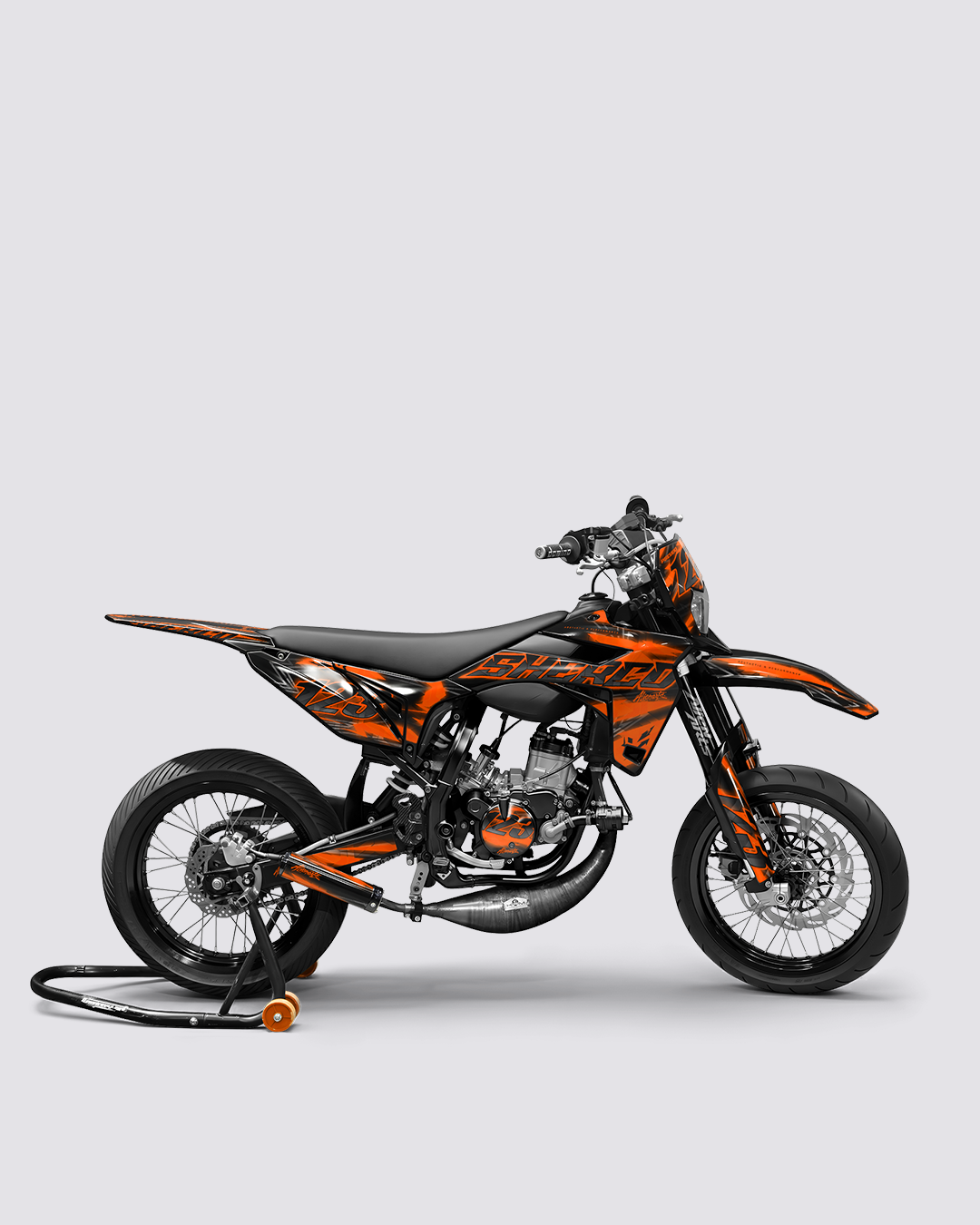RAZOR - Kit deco SHERCO 50cc - Orange — vue de côté