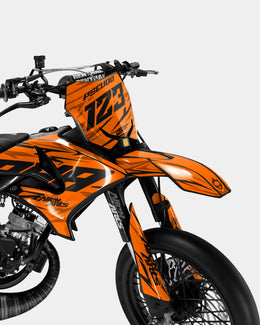 0RBIS - Kit deco YAMAHA DT 50cc - Orange — vue 2