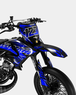 BRUME - Kit deco YAMAHA DT 50cc - Bleu foncé — vue 2