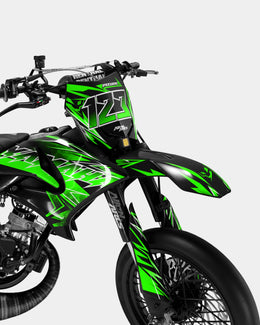 BRUME - Kit deco YAMAHA DT 50cc - Vert — vue 2
