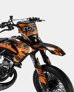 BRUME - Kit deco YAMAHA DT 50cc - Orange — vue 2