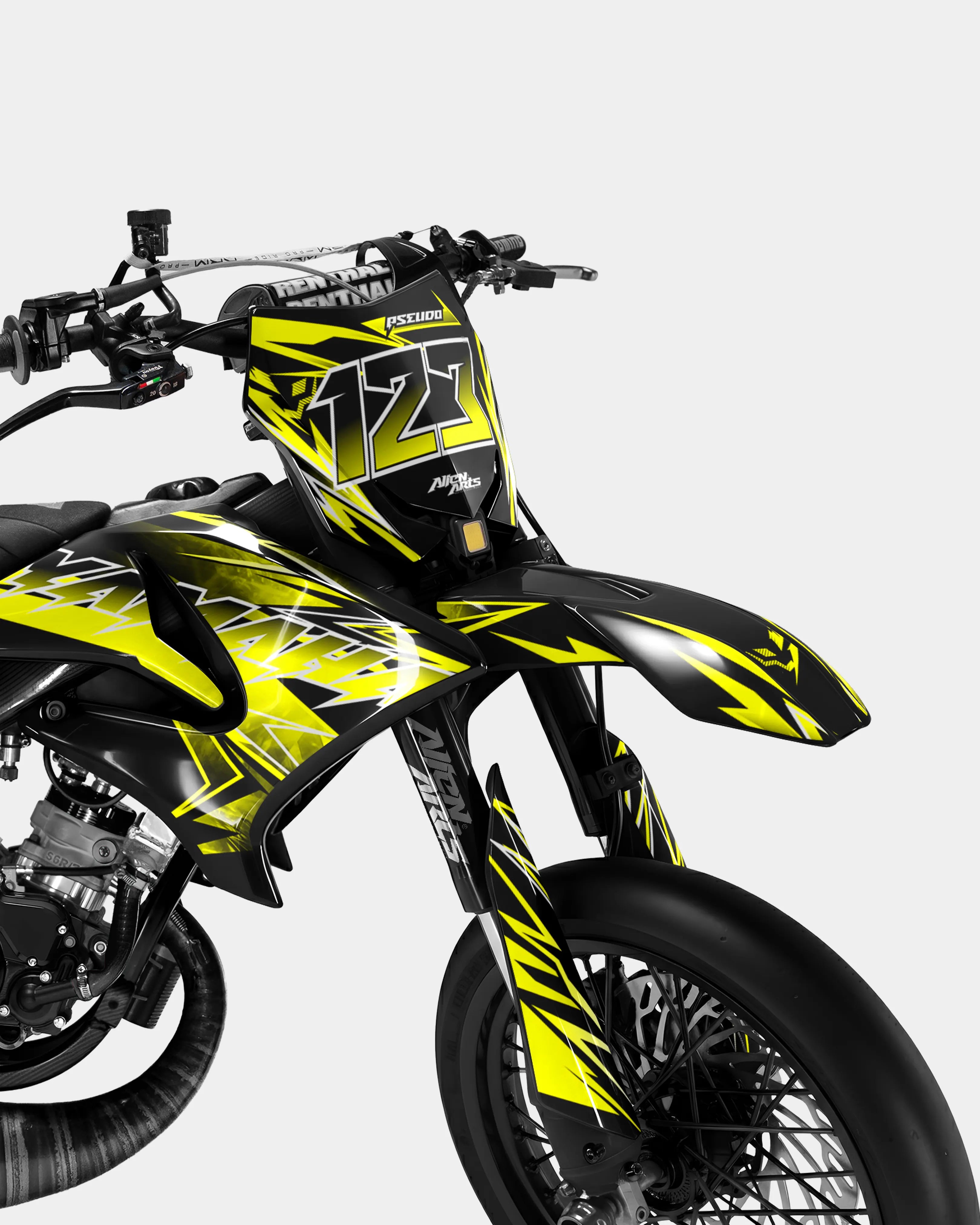 BRUME - Kit deco YAMAHA DT 50cc - Jaune