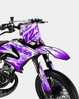 CALYPSO - Kit deco YAMAHA DT 50cc - Violet — vue 2