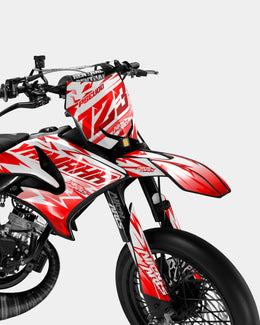 CALYPSO - Kit deco YAMAHA DT 50cc - Rouge — vue 2