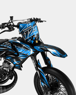 CIEL - Kit deco YAMAHA DT 50cc - Bleu — vue 2
