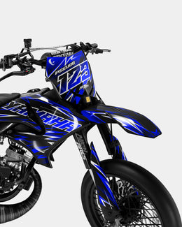 CIEL - Kit deco YAMAHA DT 50cc - Bleu foncé — vue 2