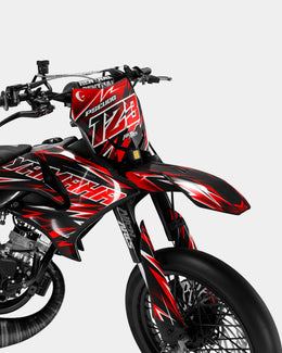 CIEL - Kit deco YAMAHA DT 50cc - Rouge — vue 2