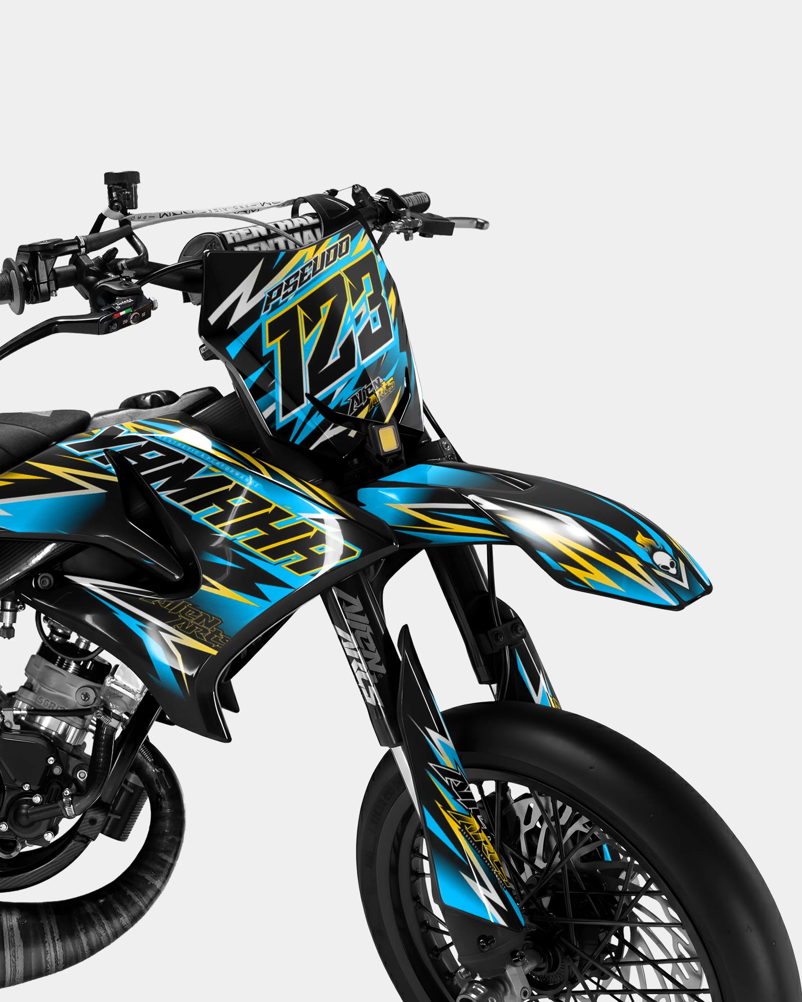 ECLAT - Kit decorativo YAMAHA DT 50cc - Blu