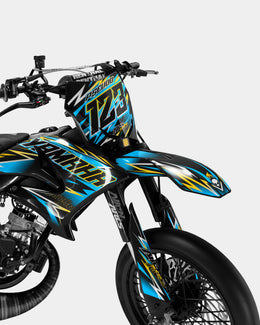 ECLAT - Kit deco YAMAHA DT 50cc - Bleu — vue 2