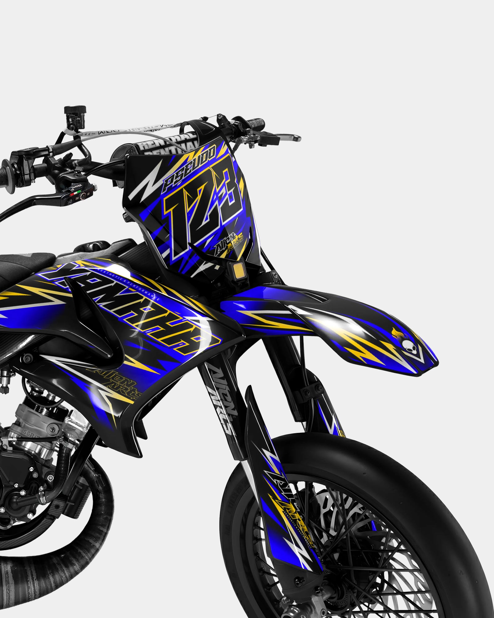 ECLAT - YAMAHA DT 50cc Decal Kit - Dark Blue