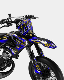 ECLAT - Kit deco YAMAHA DT 50cc - Bleu foncé — vue 2
