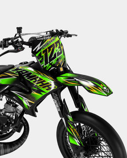 ECLAT - Kit deco YAMAHA DT 50cc - Vert — vue 2