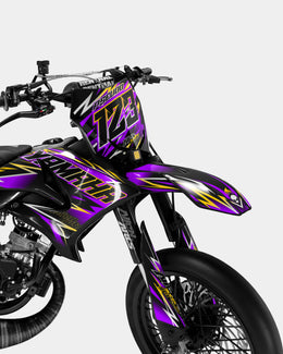 ECLAT - Kit deco YAMAHA DT 50cc - Violet — vue 2