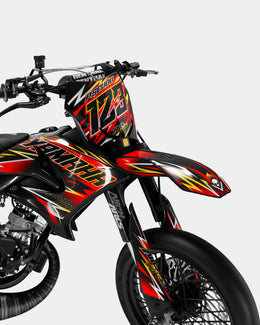 ECLAT - Kit deco YAMAHA DT 50cc - Rouge — vue 2