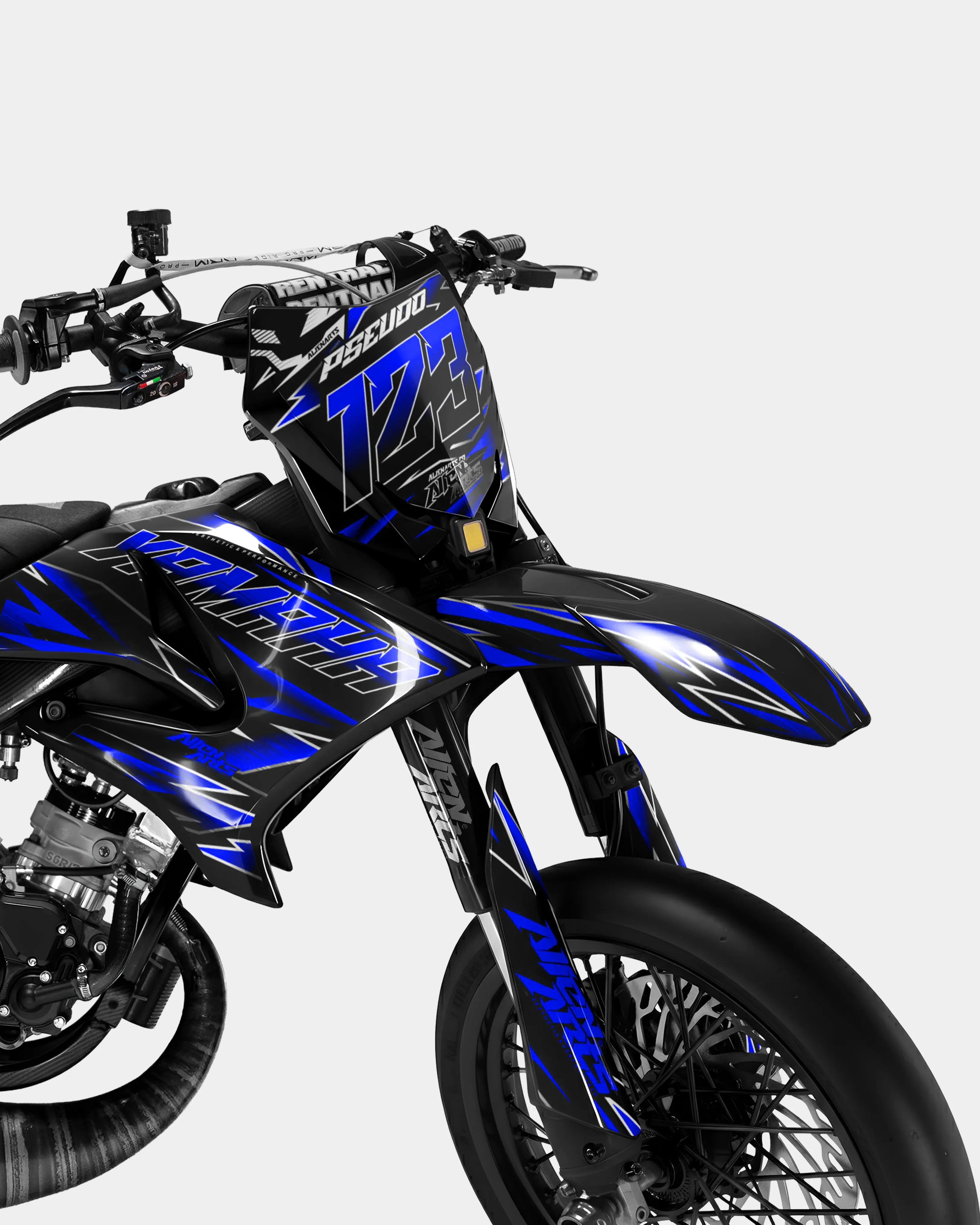 ELARA - Kit deco YAMAHA DT 50cc - Bleu foncé