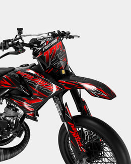 ELARA - Kit deco YAMAHA DT 50cc - Rouge — vue 2