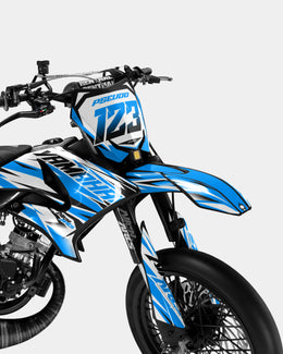 FABLE - Kit deco YAMAHA DT 50cc - Bleu — vue 2