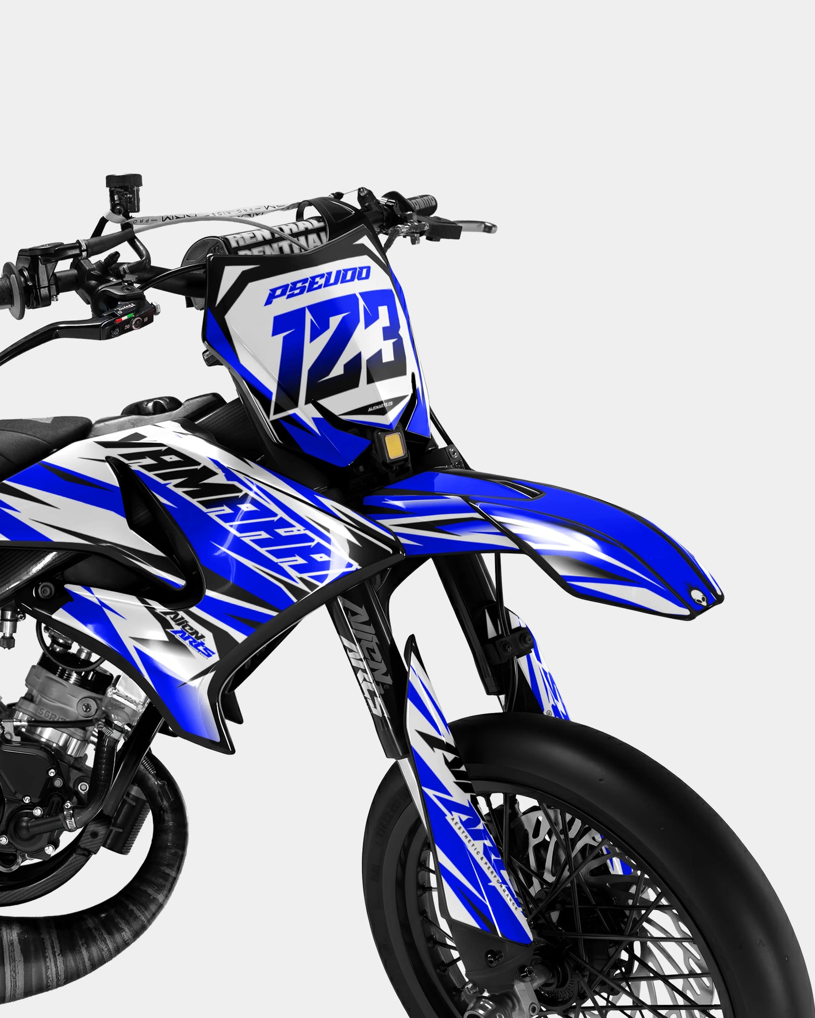 FABLE - YAMAHA DT 50cc Decal Kit - Dark Blue