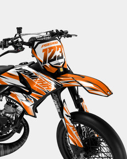 FABLE - Kit deco YAMAHA DT 50cc - Orange — vue 2