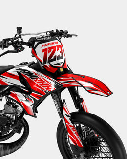 FABLE - Kit deco YAMAHA DT 50cc - Rouge — vue 2