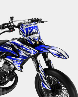FIKA - Kit deco YAMAHA DT 50cc - Bleu foncé — vue 2