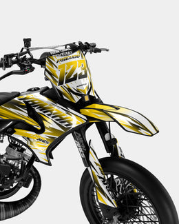 FIKA - Kit deco YAMAHA DT 50cc - Jaune foncé — vue 2