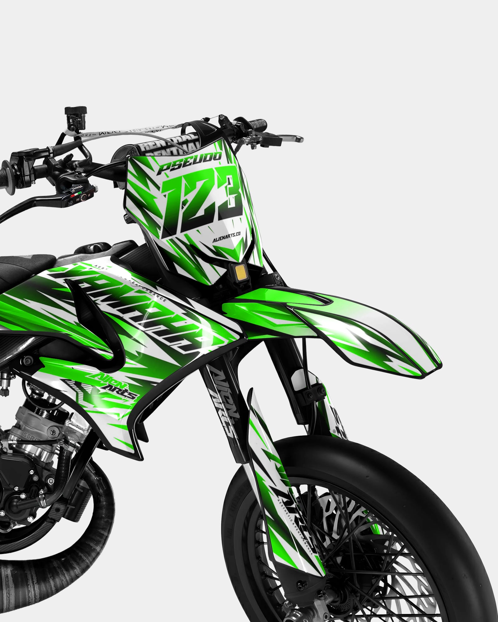 FIKA - Kit de decoración YAMAHA DT 50cc - Verde