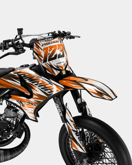 FIKA - Kit deco YAMAHA DT 50cc - Orange — vue 2