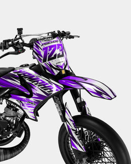 FIKA - Kit deco YAMAHA DT 50cc - Violet — vue 2