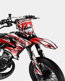 FIKA - Kit deco YAMAHA DT 50cc - Rouge — vue 2