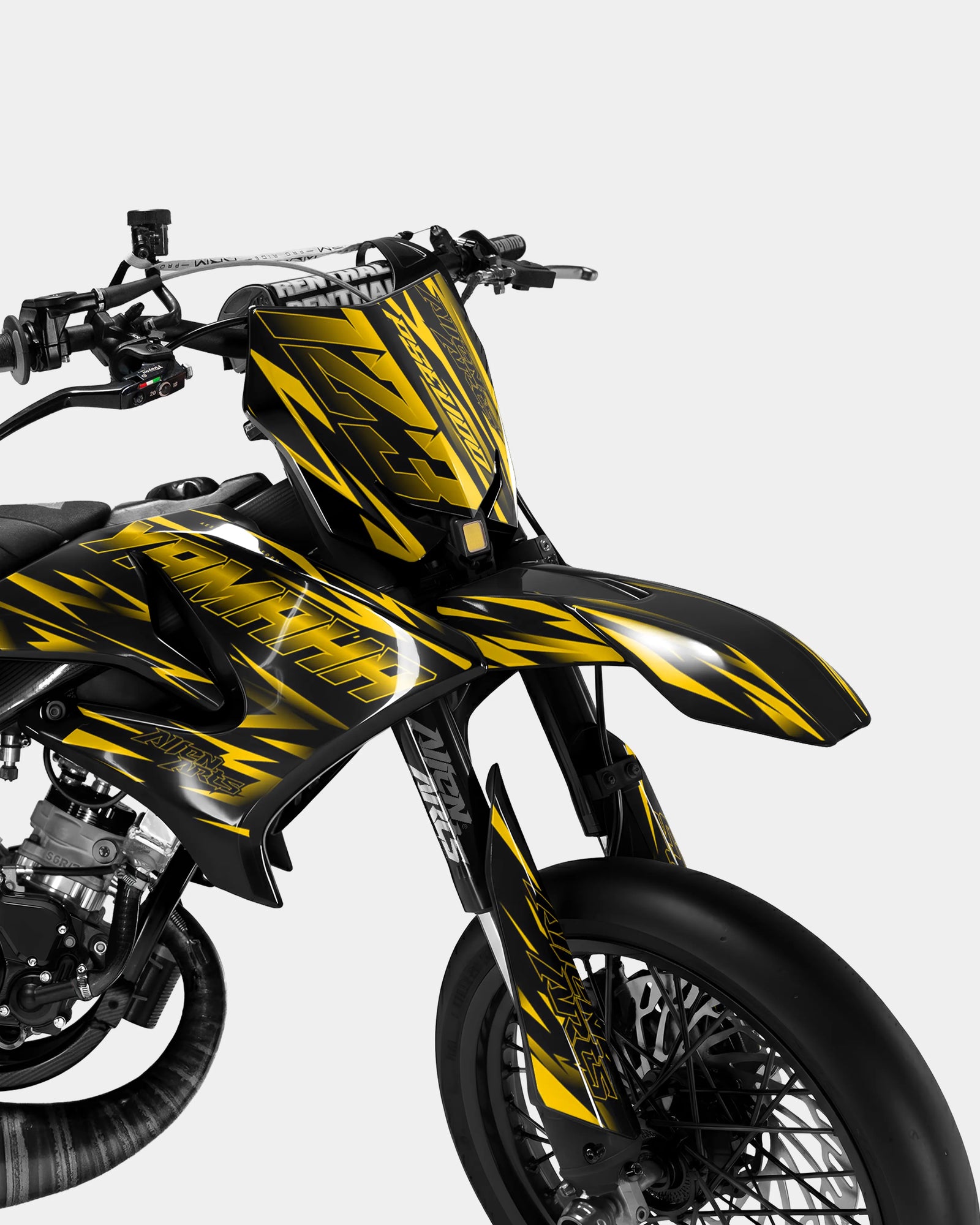 LINK – Dekorationsset YAMAHA DT 50cc – Dunkelgelb