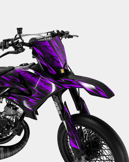 LIEN - Kit deco YAMAHA DT 50cc - Violet — vue 2
