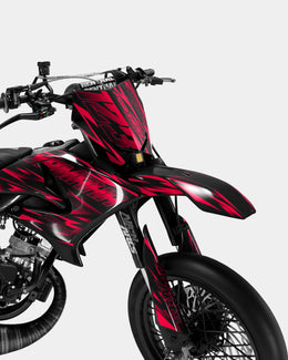 LIEN - Kit deco YAMAHA DT 50cc - Rouge — vue 2