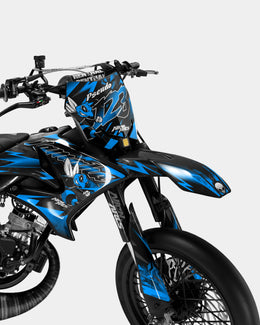 LISSE - Kit deco YAMAHA DT 50cc - Bleu — vue 2