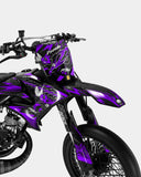 LISSE - Kit deco YAMAHA DT 50cc - Violet