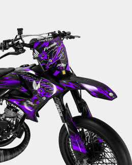 LISSE - Kit deco YAMAHA DT 50cc - Violet — vue 2