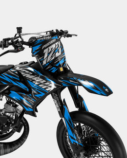 LUEUR - Kit deco YAMAHA DT 50cc - Bleu — vue 2