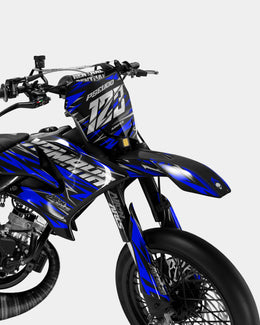 LUEUR - Kit deco YAMAHA DT 50cc - Bleu foncé — vue 2