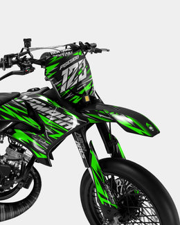 LUEUR - Kit deco YAMAHA DT 50cc - Vert — vue 2