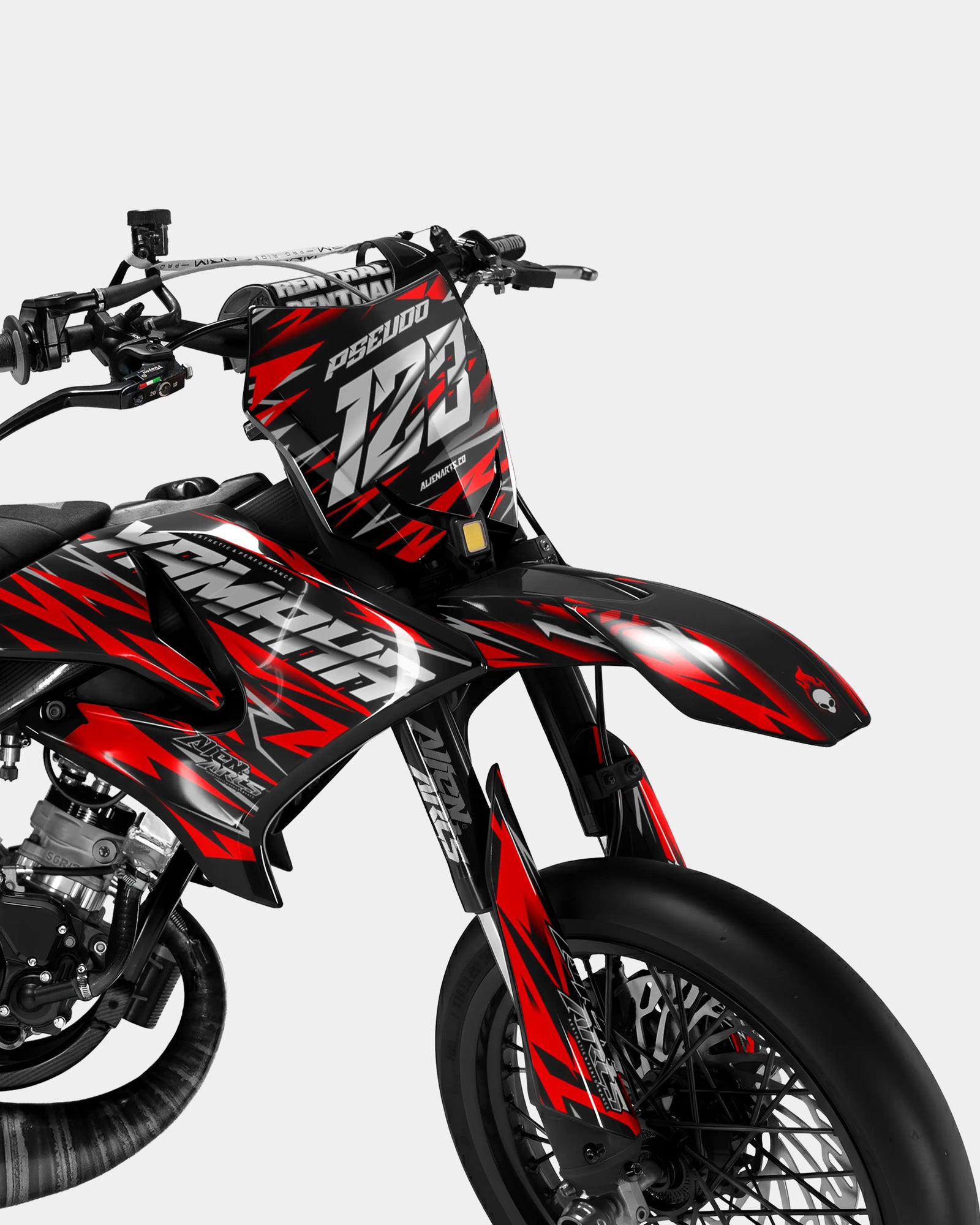 LUEUR - Kit decorativo YAMAHA DT 50cc - Rosso