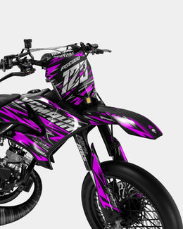 LUEUR - Kit deco YAMAHA DT 50cc - Rose — vue 2
