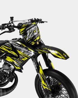 LUEUR - Kit deco YAMAHA DT 50cc - Jaune — vue 2