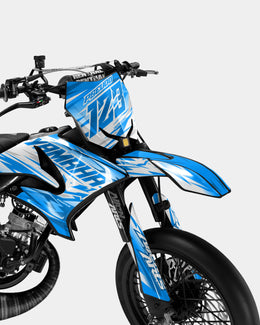 LUNIOR - Kit deco YAMAHA DT 50cc - Bleu — vue 2