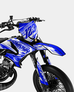 LUNIOR - Kit deco YAMAHA DT 50cc - Bleu foncé — vue 2