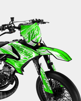 LUNIOR - Kit deco YAMAHA DT 50cc - Vert — vue 2