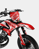 LUNIOR - Dekorationsset YAMAHA DT 50cc - Rot