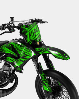 MIROIR - Kit deco YAMAHA DT 50cc - Vert — vue 2