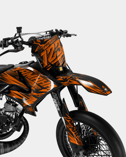 MIROIR - Kit deco YAMAHA DT 50cc - Orange — vue 2
